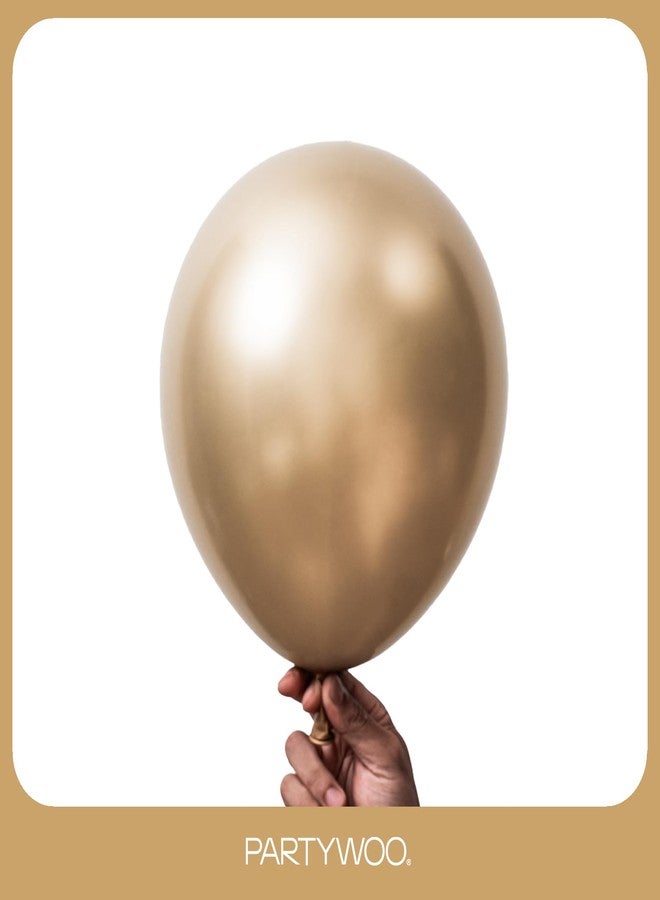 PartyWoo Metallic Gold Balloons 92pcs Different Sizes of 18 12 10 5 Inch Chrome Gold Balloon Arch Kit Garland for Birthday Graduation Baby Shower Wedding Bachelorette Party Decorations Gold-G127 - Image 2